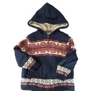 Hanna Andersson Hooded Zip Sweater 100 size 4